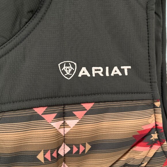 Ariat Real Crius Insulated Women's Vest Size XL Aztec Print Sleeveless Zip Front - Picture 13 of 16